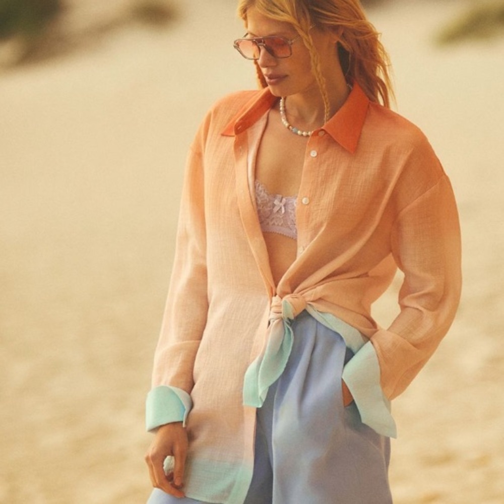 Significant Other Bobbi Ombré Shirt - Sz. L AU 14/US 10